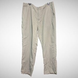 REI Pants Mens 38X30 Solid Beige Chino OutDoors Hiking Pre Owned